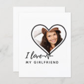 I LIEBE MEIN GIRLFRIEND Foto Geschenk Personalisie (Vorne/Hinten)