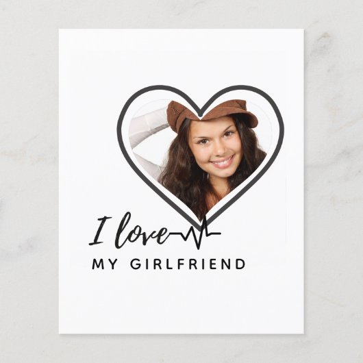 I LIEBE MEIN GIRLFRIEND Foto Geschenk Personalisie (Vorderseite)