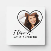 I LIEBE MEIN GIRLFRIEND Foto Geschenk Personalisie Fotoplatte (Vorderseite)