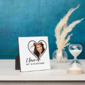 I LIEBE MEIN GIRLFRIEND Foto Geschenk Personalisie Fotoplatte (InSitu)