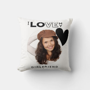 I LIEBE MEIN GIRLFRIEND Foto Geschenk Personalisie Kissen