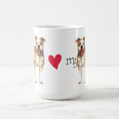 I Liebe mein Git Bull Terrier Kaffeetasse (Mittel)