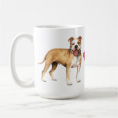 I Liebe mein Git Bull Terrier Kaffeetasse (Links)