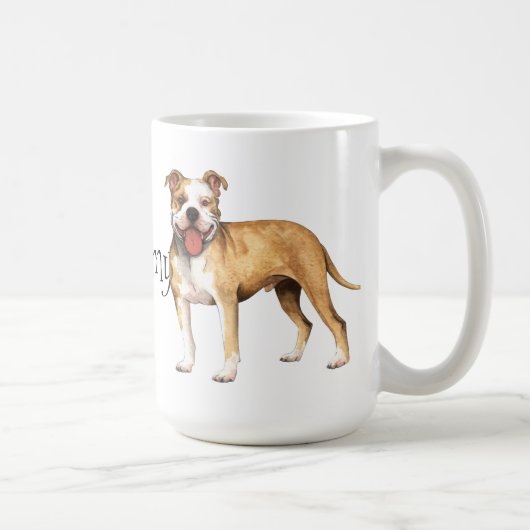 I Liebe mein Git Bull Terrier Kaffeetasse (Rechts)
