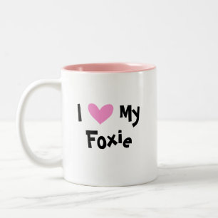 I Liebe mein glatter Fox-Terrier Zweifarbige Tasse