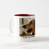 I Liebe mein Goldendoodle! Tasse (Vorderseite Links)