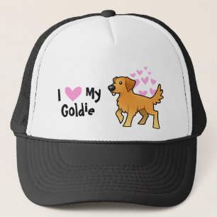 I Liebe mein goldener Retriever Truckerkappe