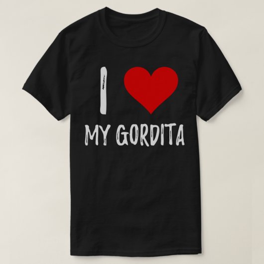 I Liebe mein Gordita lustiger T - Shirt (Design vorne)