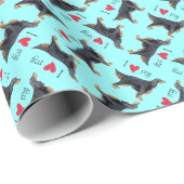 I Liebe mein Gordon-Setzer Geschenkpapier (Rolleneckpunkt)