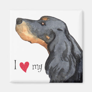 I Liebe mein Gordon-Setzer Magnet