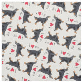 I Liebe mein Gordon-Setzer Stoff (Muster)