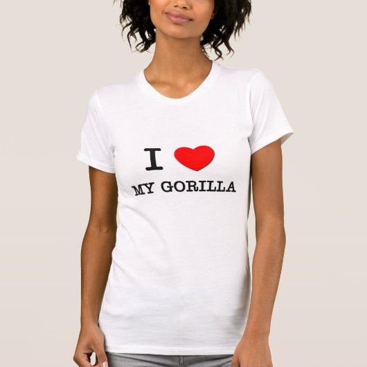 I Liebe mein Gorilla T-Shirt (Vorderseite)