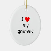 I Liebe mein Grammy Keramikornament (Rechts)