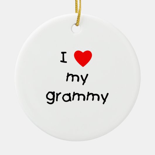 I Liebe mein Grammy Keramikornament (Vorne)