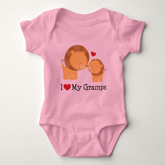 I Liebe mein Gramps Baby Strampler (Vorderseite)