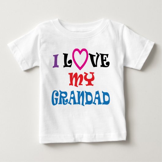 I Liebe mein Grandad-T-Shirt Baby T-shirt (Vorderseite)