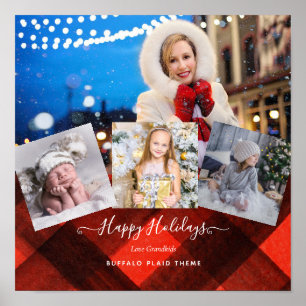 I Liebe Mein GRANDMA - FOTO COLLAGE Großeltern-Ges Poster