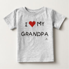 I LIEBE MEIN GRANDPA BABY T-SHIRT