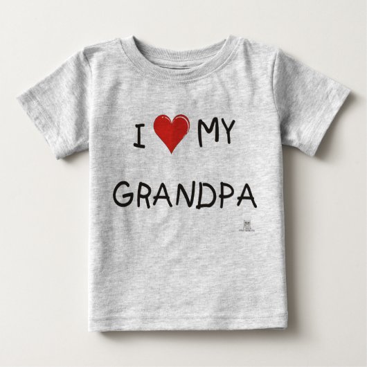 I LIEBE MEIN GRANDPA BABY T-SHIRT (Vorderseite)