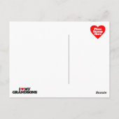 I LIEBE MEIN GRANDSONS POSTKARTE (Rückseite)