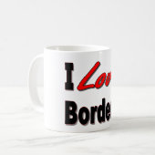 I Liebe mein Grenzcollie Kaffeetasse (Vorderseite Links)