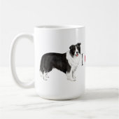 I Liebe mein Grenzcollie Kaffeetasse (Links)