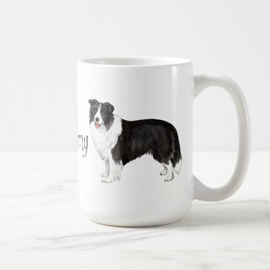 I Liebe mein Grenzcollie Kaffeetasse (Rechts)