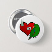 I Liebe mein großartiges Eclectus Button (Vorne & Hinten)