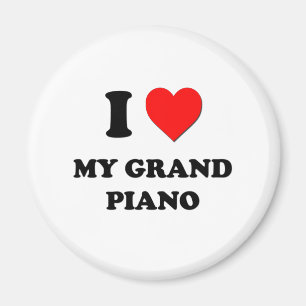 I Liebe mein großartiges Klavier Magnet