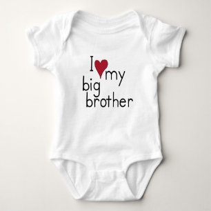 I Liebe mein großer Bruder Baby Strampler