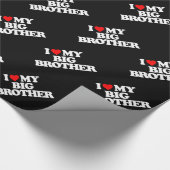 I LIEBE MEIN GROSSER BRUDER GESCHENKPAPIER (Ecke)