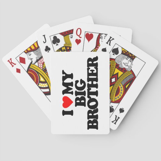 I LIEBE MEIN GROSSER BRUDER SPIELKARTEN (Rückseite)