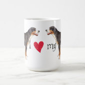 I Liebe mein größerer Schweizer Gebirgshund Kaffeetasse (Mittel)