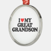 I LIEBE MEIN GROSSES - ENKEL ORNAMENT AUS METALL (Links)