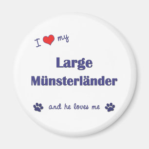 I Liebe mein großes Munsterlander (männlicher Magnet