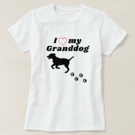 I Liebe Mein Großhund - Großer Hundeshirt T-Shirt