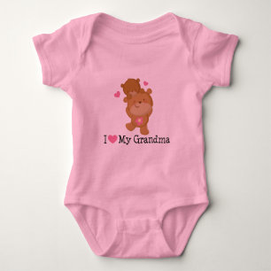I Liebe mein Großmutterbabymädchen Tutu-T-Shirt Baby Strampler
