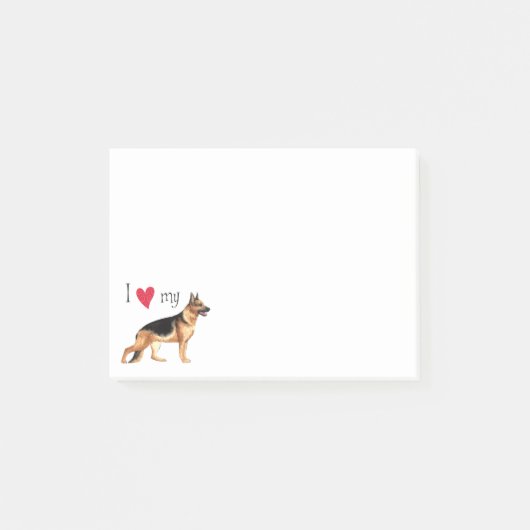 I Liebe mein GSD Post-it Klebezettel (Vorderseite)