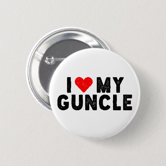 I Liebe mein Guncle. Button (Vorne & Hinten)