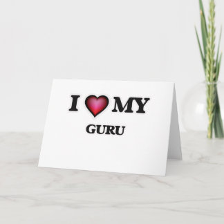 I Liebe mein Guru Karte
