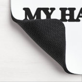 I Liebe mein Haarschnitt Mousepad (Ecke)