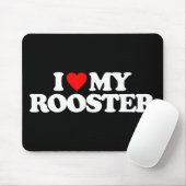 I LIEBE MEIN HAHN MOUSEPAD (Mit Mouse)