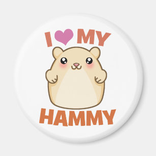 I Liebe mein Hammy Magnet