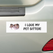 I LIEBE MEIN HAUSTIERSITTER! AUTOAUFKLEBER (Auf Auto)