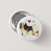I Liebe mein Havanese Button (Vorne & Hinten)