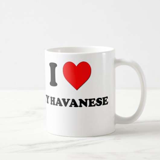 I Liebe mein Havanese Kaffeetasse (Rechts)