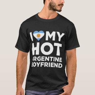 I Liebe Mein heißer argentinischer Freund Niedlich T-Shirt