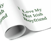 I Liebe mein heißer irischer Freund Geschenkpapier (Rolleneckpunkt)