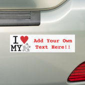 I Liebe mein HockeyGoalie Autoaufkleber (Auf Auto)