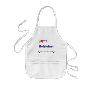 I Liebe mein Holsteiner (weibliches Pferd) Kinderschürze